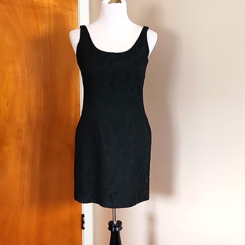 Vintage 90s Cynthia Rowley Little Black Dress size 6 fits like a modern small